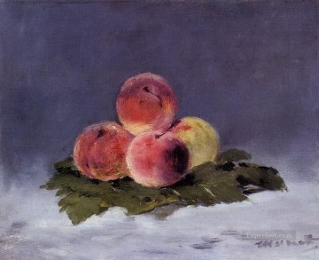 Impressionist Still Life Painting - Peaches Eduard Manet Impressionism still life